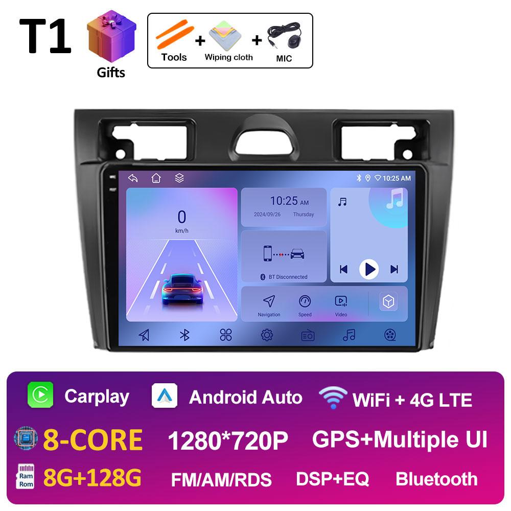 Intelligent System DSP Stereo For Ford Fiesta Mk VI 5 Mk5 2002 2003 2004 2005 - 2008 Cooling fan Wireless Carplay Autoradio WIFI