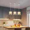 Lampe suspendue en verre NETTLIFE 1 flamme Hauteur réglable 120 cm Culot G9
