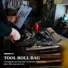 Uonlytech Rollwerkzeugtasche Leinwand Aufrollbare Tasche Schraubenschlüssel-Organizer mit Taschen Holz schnitzwerkzeuge Meißel Handwerkzeuge Tasche für Mechaniker Schreiner