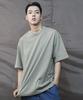 Deumakeu Boxy Fit Plain Short Sleeve T-Shirt Light Khaki