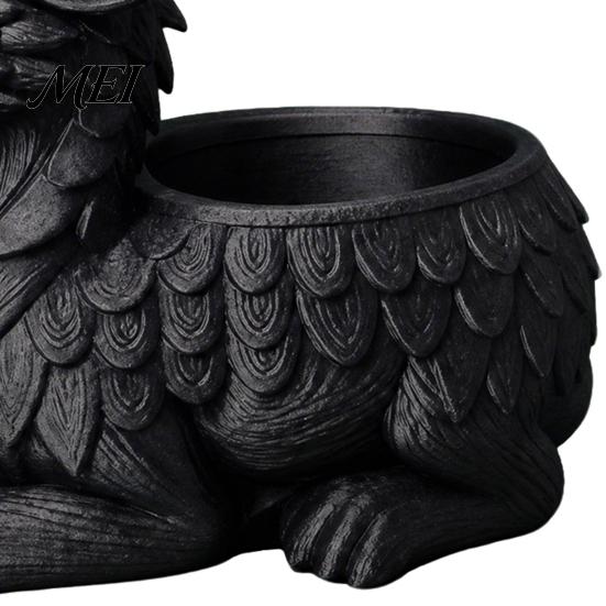 Dekorativer Pflanztopf 3D-gedruckter Drachen-Blumentopf, Mini-Sukkulenten Kräuter Blumen Retro Innen Außen Behälter, Haus Balkon Schreibtisch Dekoration