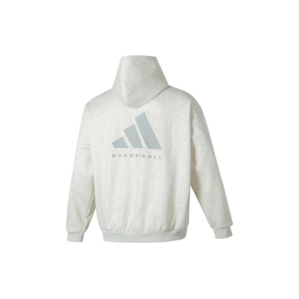 Adidas Solid Color Hoodie Men Tops Beige IX1962