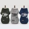 Pet Winter Coat Small Dogs Cats Cotton Hoodie Sweater Warm Outfit In Blue Gray Olive Green S-XXL