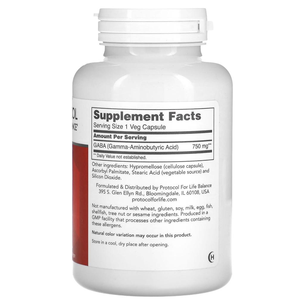 Gaba, 750 mg, 120 Gemüsekapseln