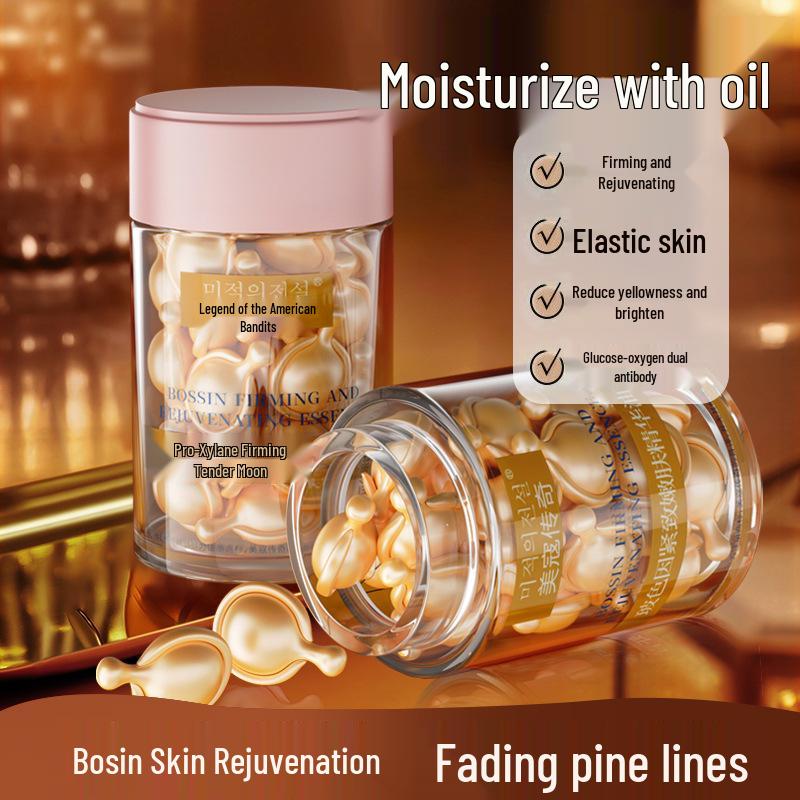 Astaxanthin Faltenmildernde Straffende Gesichtsöl-Kapseln - Feuchtigkeitsspendende & Feine Linien Reparatur Hautpflege.