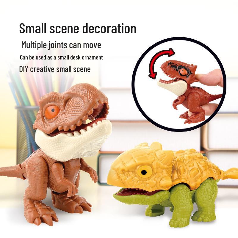 Cross-border Dinosaur Biting Hand Toy Set: Movable Tyrannosaurus Rex Simulation for Kids