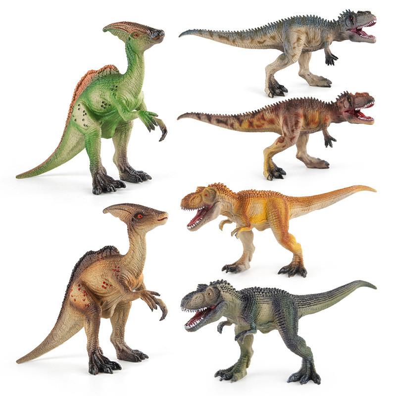 Vibrant Colorful Jurassic Dinosaur Figurines Set With 7 Realistic Models For Play