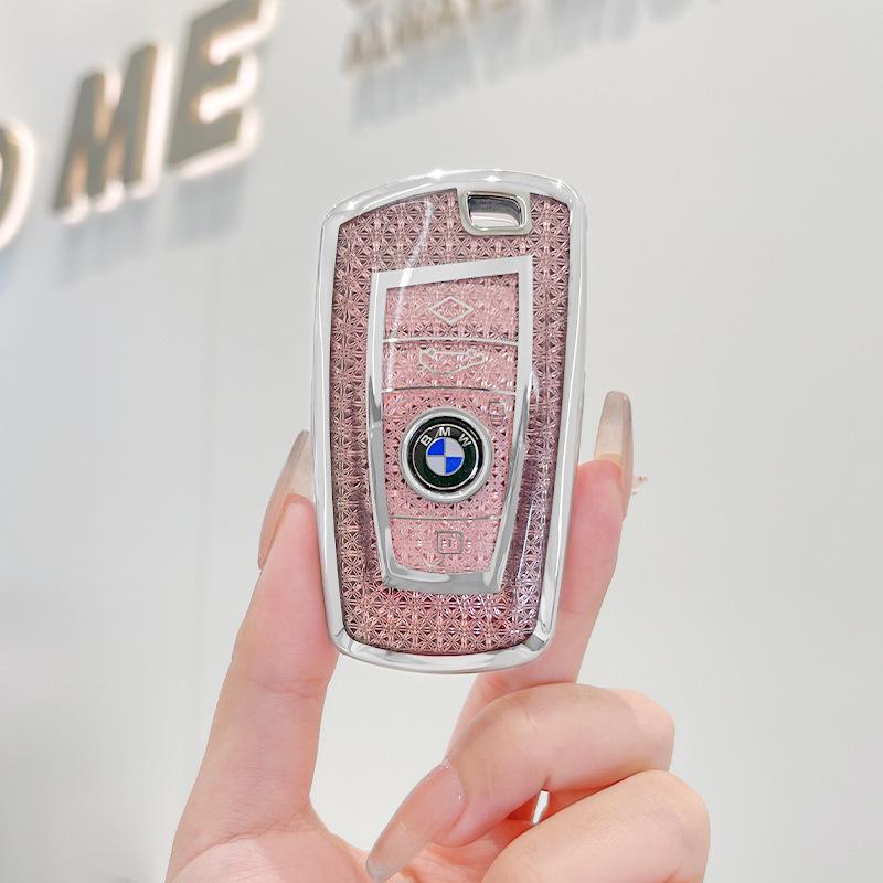 Premium Key Case for BMW 3, 5 Series, X1, X2, X3, X5, 320li, 525li, I3 - Elegant Design for Women