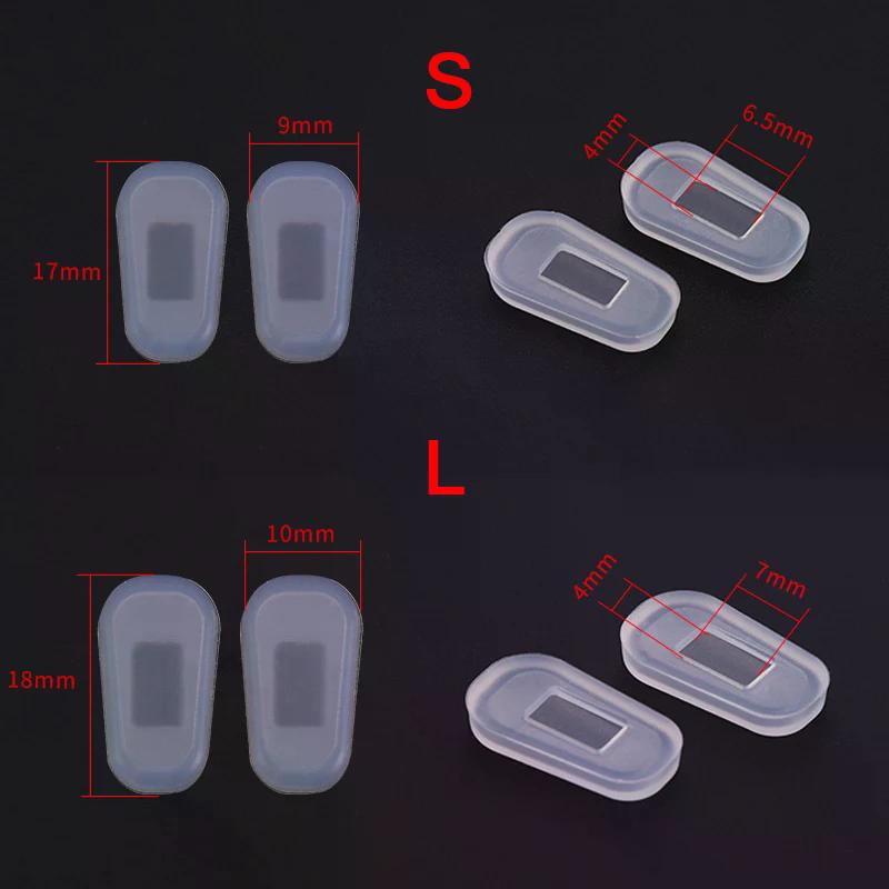 1 Paio Accessori per Occhiali Naselli, Naselli in Silicone Antiscivolo Anti-ammaccatura, Naselli Decompressori per il Naso