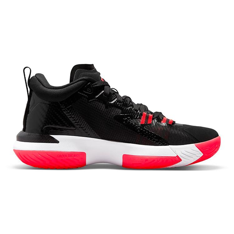 Jordan Zion 1 'Infrared' Zion Mid Top Basketball Shoes Black Red Unisex DA3131-006