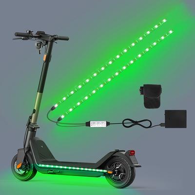 Benzi LED RGB pentru Scuter și Biciclete Lumini de Avertizare de Siguranță, Lumini Alimentate cu Baterii pentru Mersul pe Timp de Noapte, Cursă în Aer Liber