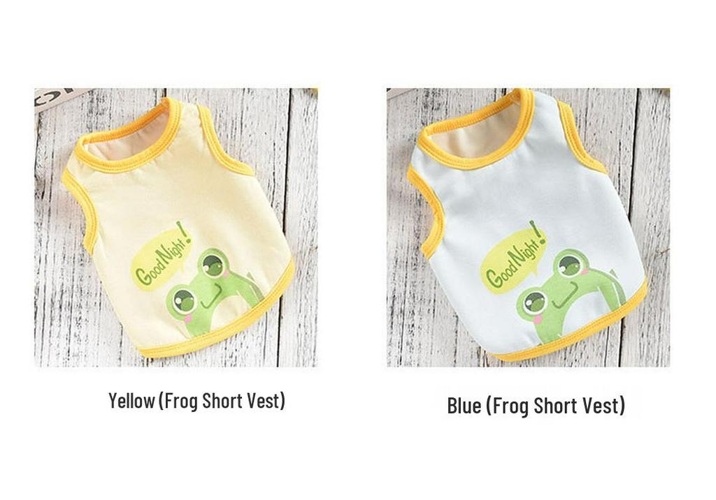 Cartoon Vest for Small & Medium Dogs: Spring & Summer Pet Apparel for Shiba Inu, Bichon Frise, Corgi