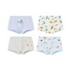 Classic Teddy Boys' Cotton Boxer Briefs 4-Pack