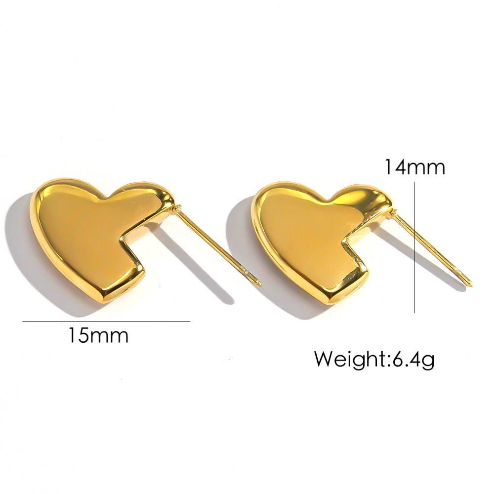 

CARLIDANA Simple High-polished Gold Plated Mini Water Drop Stud Earrings Waterproof Stainless Steel Jewelry for Women and Girls