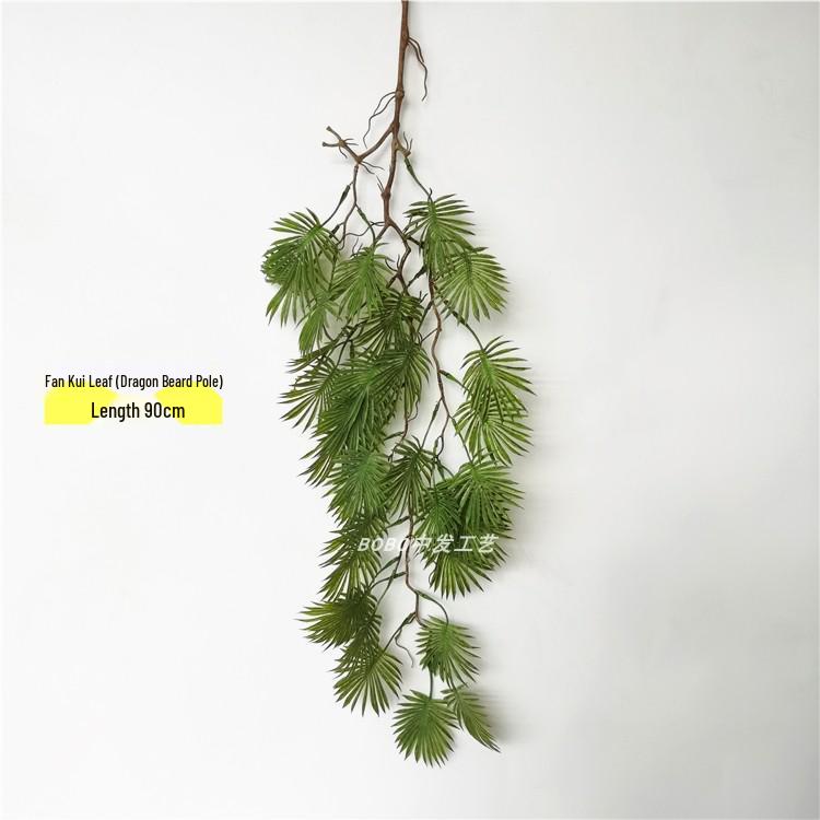 Artificial Spider Plant & Fern Hanging Decor - Trailing Green Vines for Wall & Ceiling