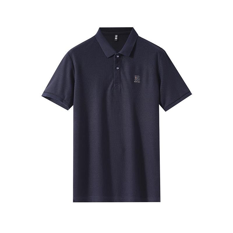 Pánské letní tričko s krátkým rukávem, jednobarevné, s polovičním rukávem, ležérní, prodyšné, s business límečkem, polokošile