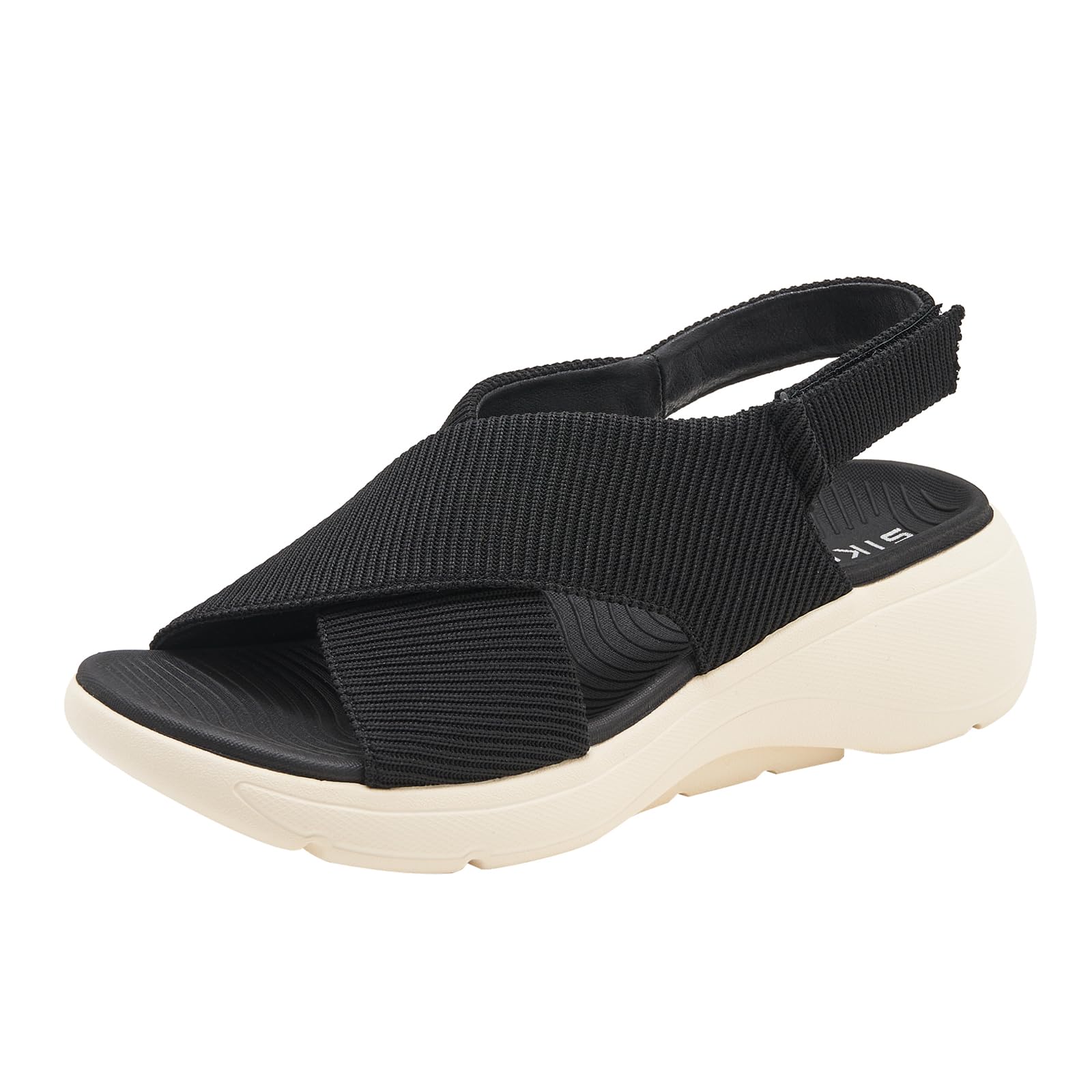 

Толстая танкетка до щиколотки Спортивные Легко ходить Крест [Luzean] Женские сандалии, Подошва, Подошва, Ремешок, Липучка, Сандалии, Удобные, Мягкие, в, На открытом воздухе, Путешествия,