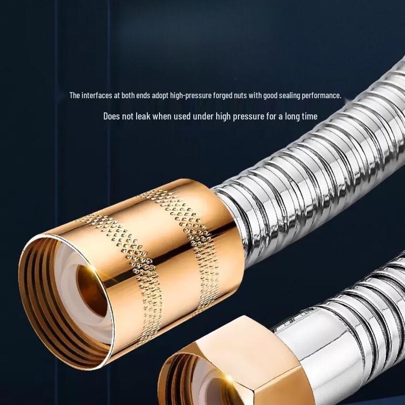 

OLOEY Stainless Steel Shower Hose & Head Set