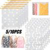 5/10PCS Reusable Travel Classification Storage Bags Transparent Sock Bags Waterproof and Moisture-proof Home Storage Bags
