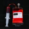 Halloween Double Tube Blood Bag Drink Pouch 350ml - PVC Plasma/Beer Prank Bag