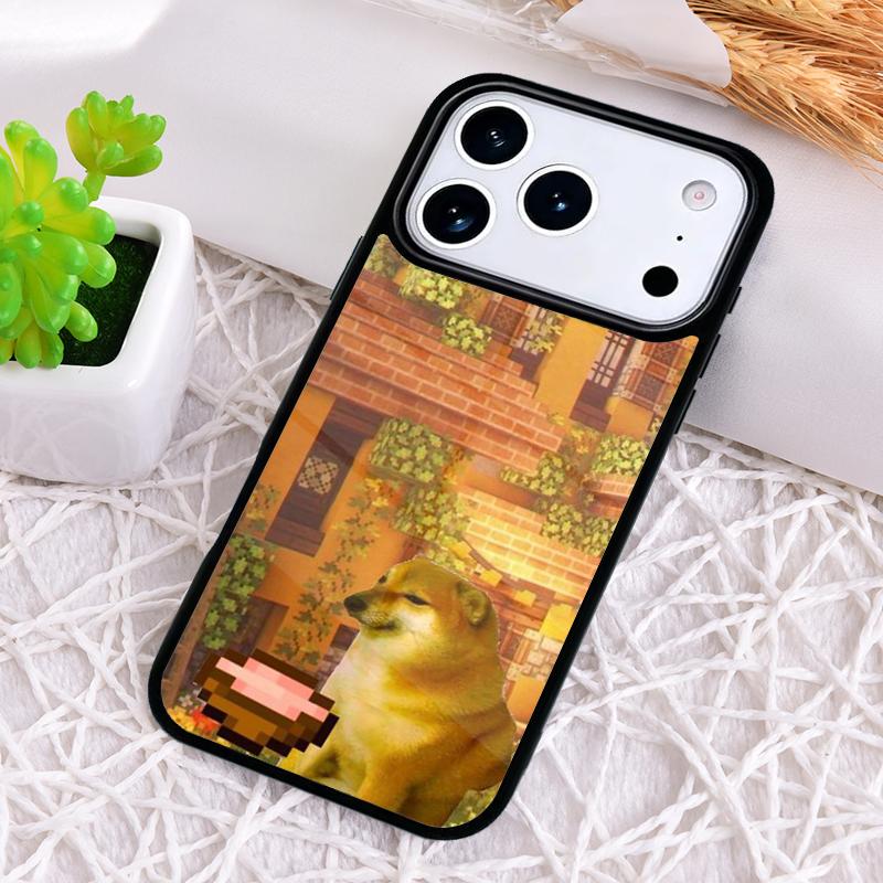 Cheems Doge Phone Case for iPhone 17 Air 16 15 11 12 14 13 Pro Max Shockproof Cover
