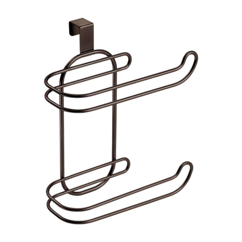 

Easy to Install Double Layer Towel and Toilet Paper Rack Hanging Tissue Roll Dispenser Bathroom Organization Tool чорний