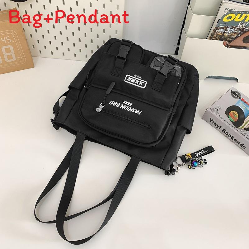 Streetwear Canvas Shoulder Bag For Men With Multiple Pockets For Daily Use