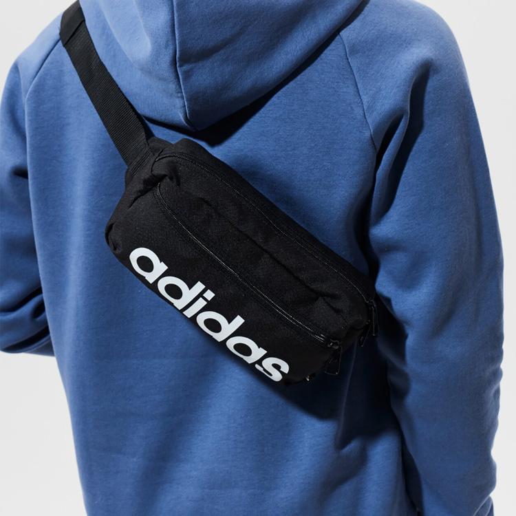 Adidas Recycled Polyester Material Crossbody Fanny Pack Regular Unisex Black GN1937