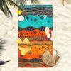 Kleurrijke Strandhanddoek: Je Ultieme Zomerstrand Essentieel! Geschikt voor handdoeken, badhanddoeken, strandlakens