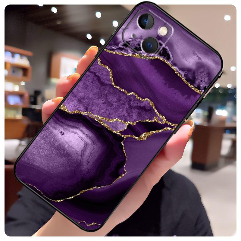 Teal Blue Gold Agate Marble Case For iPhone 14 Pro Max 16 15 11 12 13 17 Pro Max mini 15 16 Plus 16e 17 Air Phone Cover