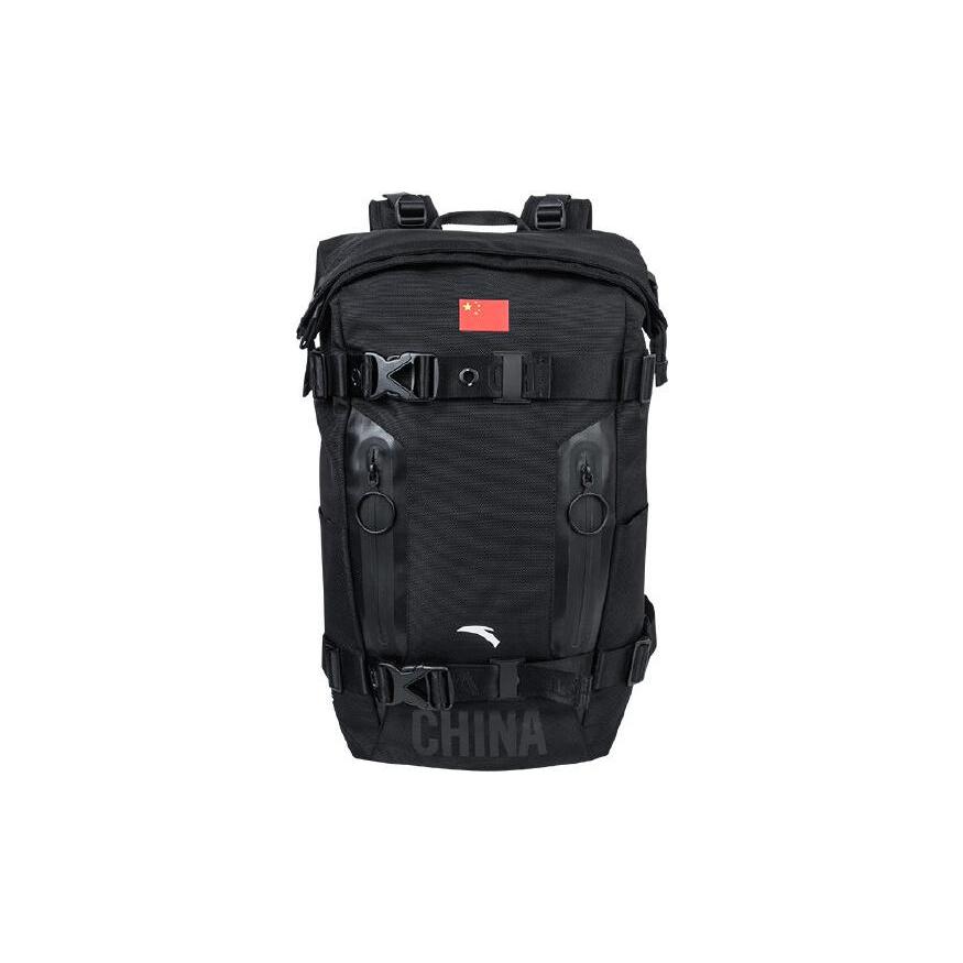 

New Anta Nylon Backpack Regular Unisex Black 192140151R-1 31*9*46CM