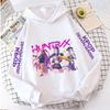 Korean Popular Demon Hunter Children's Hoodie Casual Girl Clothing Autumn and Winter Cute Cartoon Warm Children's Clothing