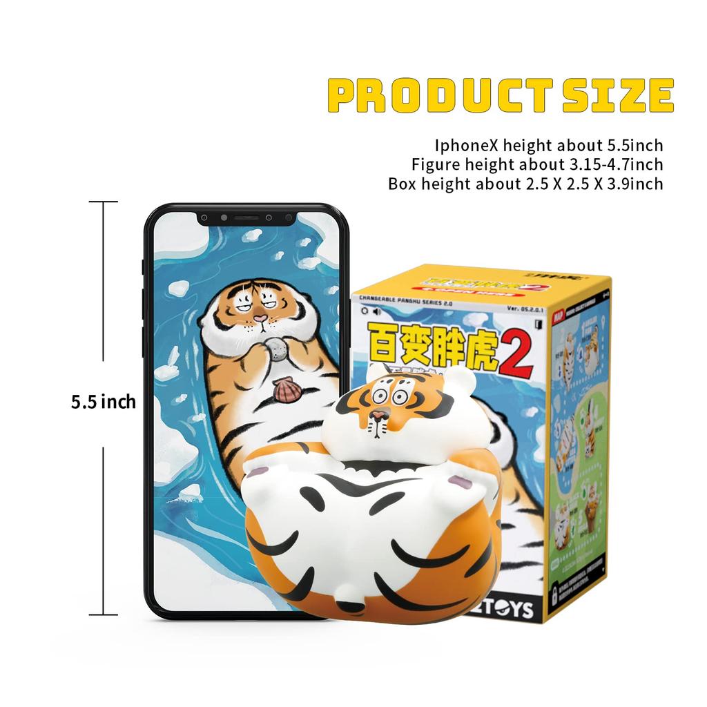52TOYS PANGHU 2 Série Tiger Part Slepý box 1 ks Gacha Gacha Hračka Taška štěstí Akční figurka Sběratelská hračka Roztomilá figurka Kreativní dárek Vánoce Narozeniny