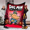 Dog man printed throw blanket—lightweight,soft,warm;versatile blanket for all seasons—perfect as &air-conditioning throw,nap blanket