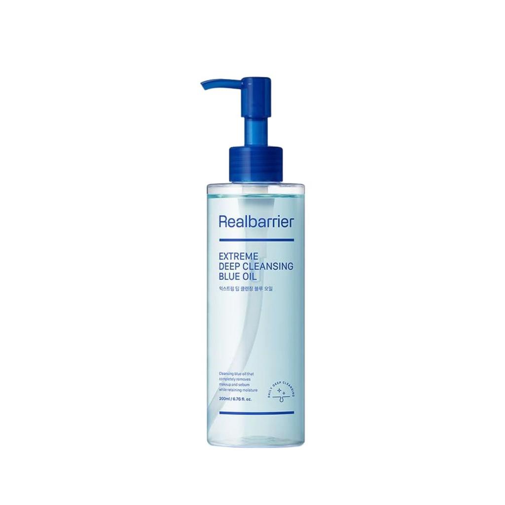 Real Barrier Extreme Deep Cleansing Blue Oil 200ml Pore Purifying Makeup Remover for Sensitive Skin