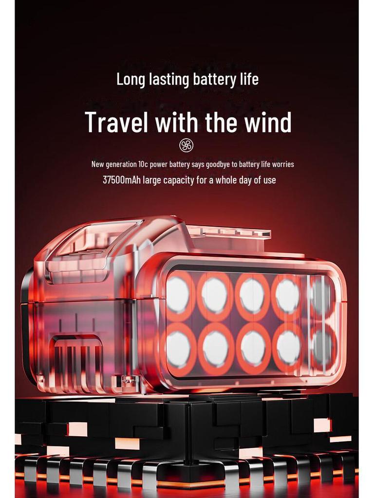 High-Power Portable Industrial Lithium Electric Fan for Home and Car