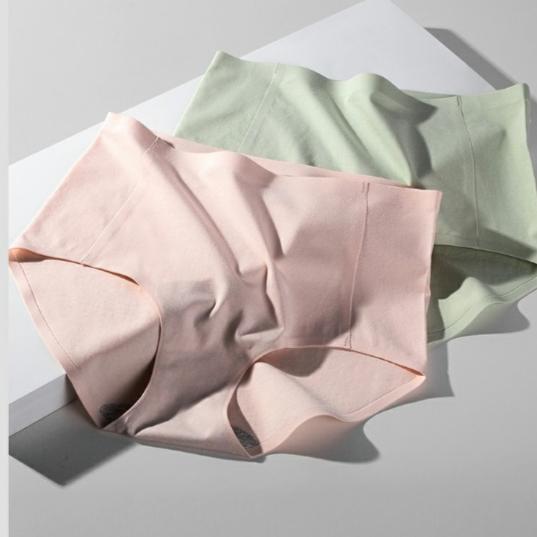 Bragas para Mujer Talla Grande Sin Costuras Cintura Alta 7A Entrepierna Antibacteriana Ropa Interior