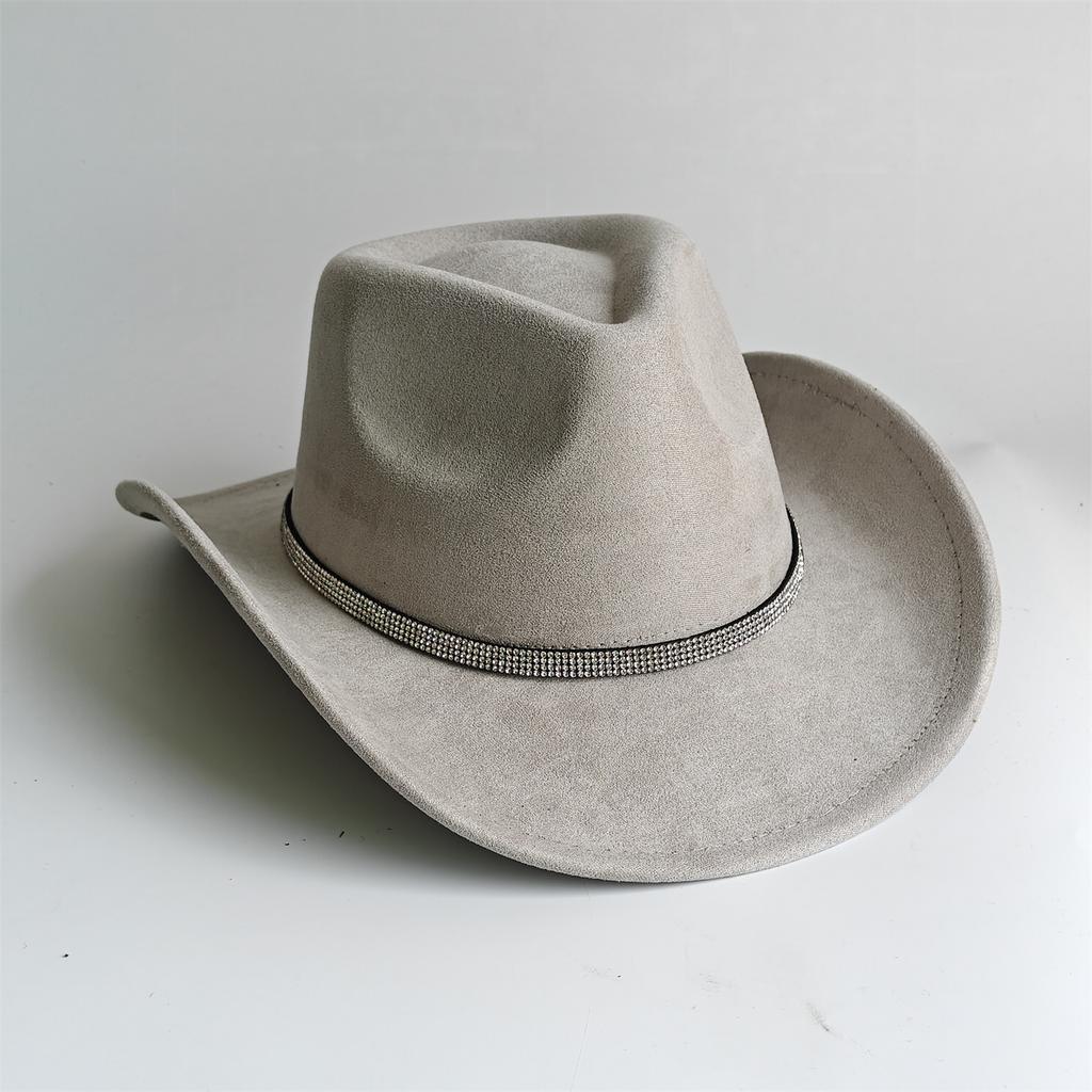 Cowboy Hat for Women and Men with Shapeable Wide Brim - Felt Cattleman Western Hats for Cowboys and Cowgirls Sombreros Vaqueros