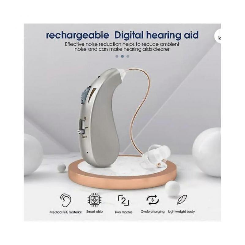 Rechargeable Digital Hearing Aids Invisible BTE Ear Aids High-Power NEW UK