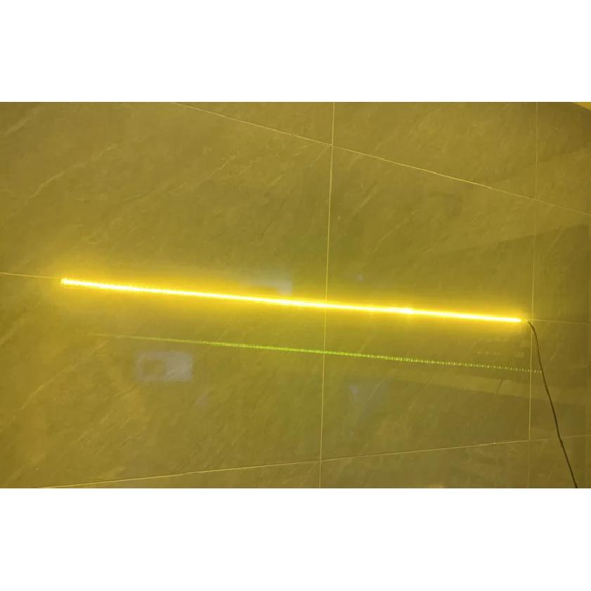 

2pcs Car Side LED Light,17.8 -39.4 Exterior Aluminum PCB Waterproof Work light strip, Night camping light strip, Indoor deco Yellow