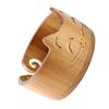 Yarn Bowl Wooden Cute Cat Shape Holder Dispenser Crochet   Storage Supplies