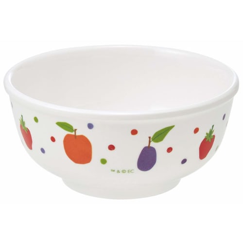 Skater Bowl Melamine Rice Bowl 240ml The Very Hungry Caterpillar Fruit M320