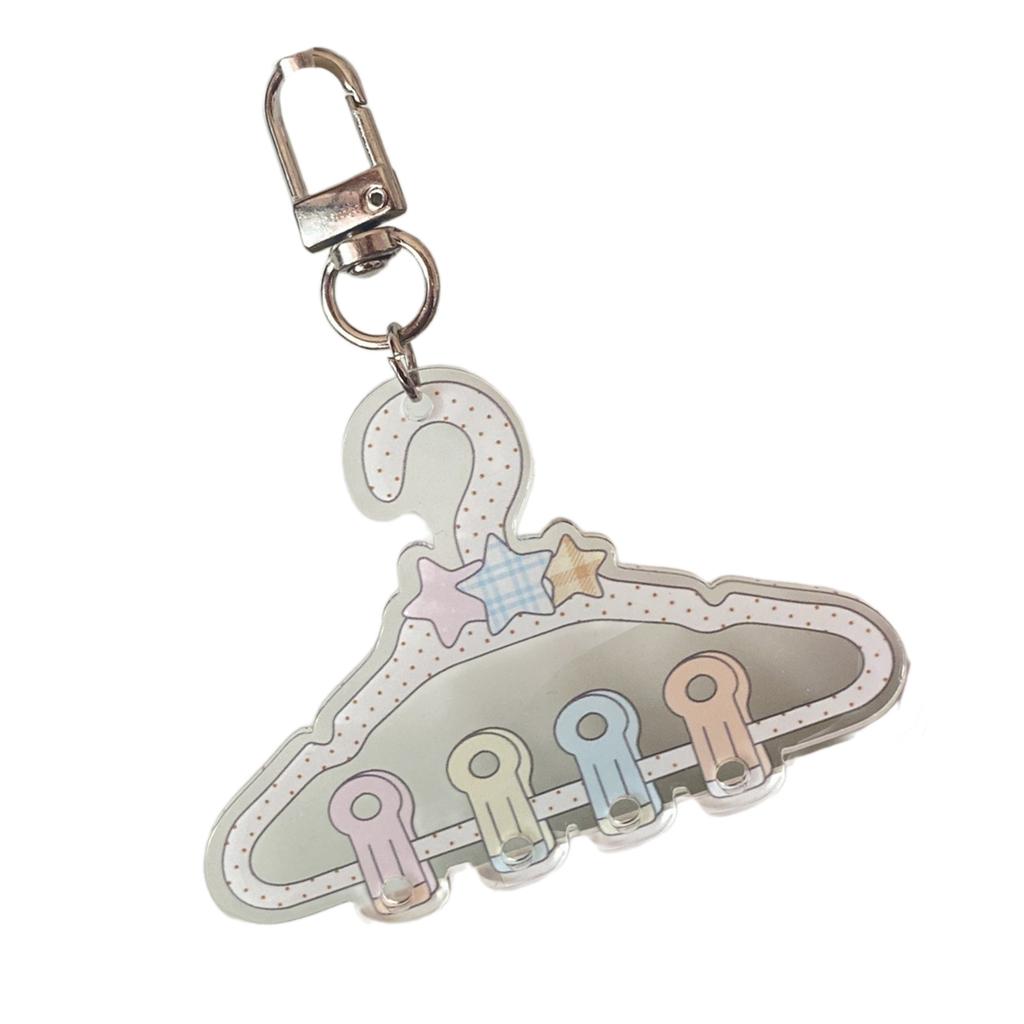 Fischkuchen Stern Schlüsselanhänger Schönes Stabiles Acryl Hängendes Ornament Praktisch für Taschen Schlüssel Rucksäcke und Besondere Geschenke