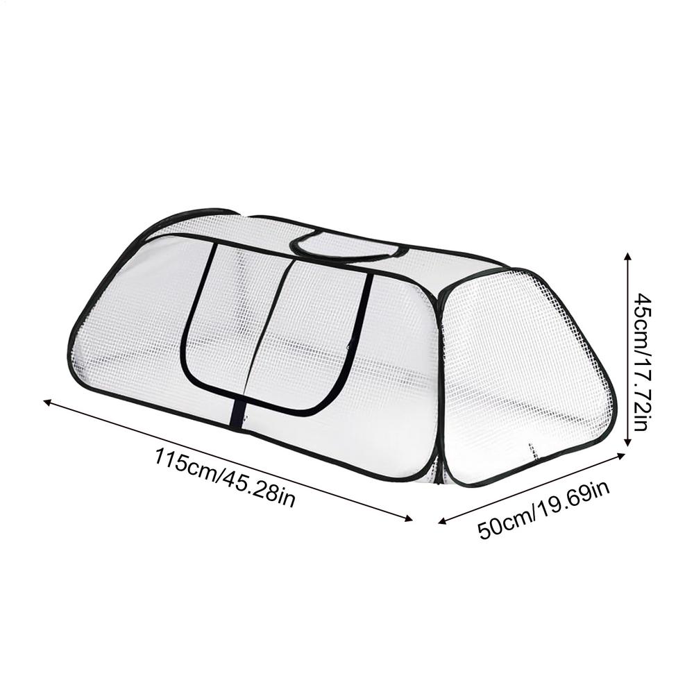 

Frost Cover For Garden Beds Breathable Mesh Planter Accessories With Zipper Plant Frost Protection Covers For Outdoor Winter білий