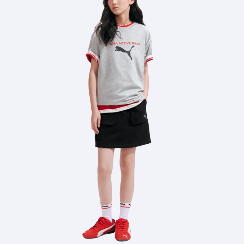 PUMA Kids T Shirts V Neck Thin 353226117209-00502