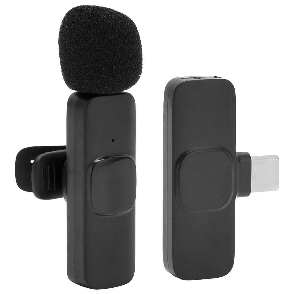 Wireless Lavalier Microphone Bluetooth Mini Lavalier Lapel Mic for Recording Live Stream Vlog