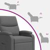 Massage Relax Chair Dark Gray Fabric
