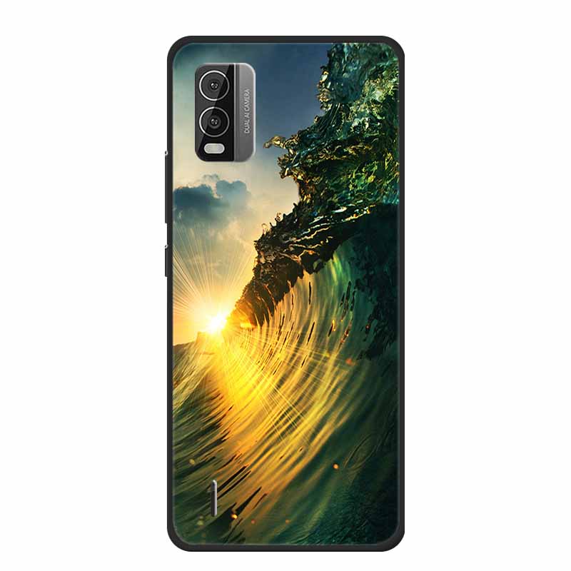 For Nokia C110 C210 C300 Case Soft black Silicone Bumper TPU Phone Wolf Cat Flower CaseS For C110 210 300 Shock proof Bumper TPU