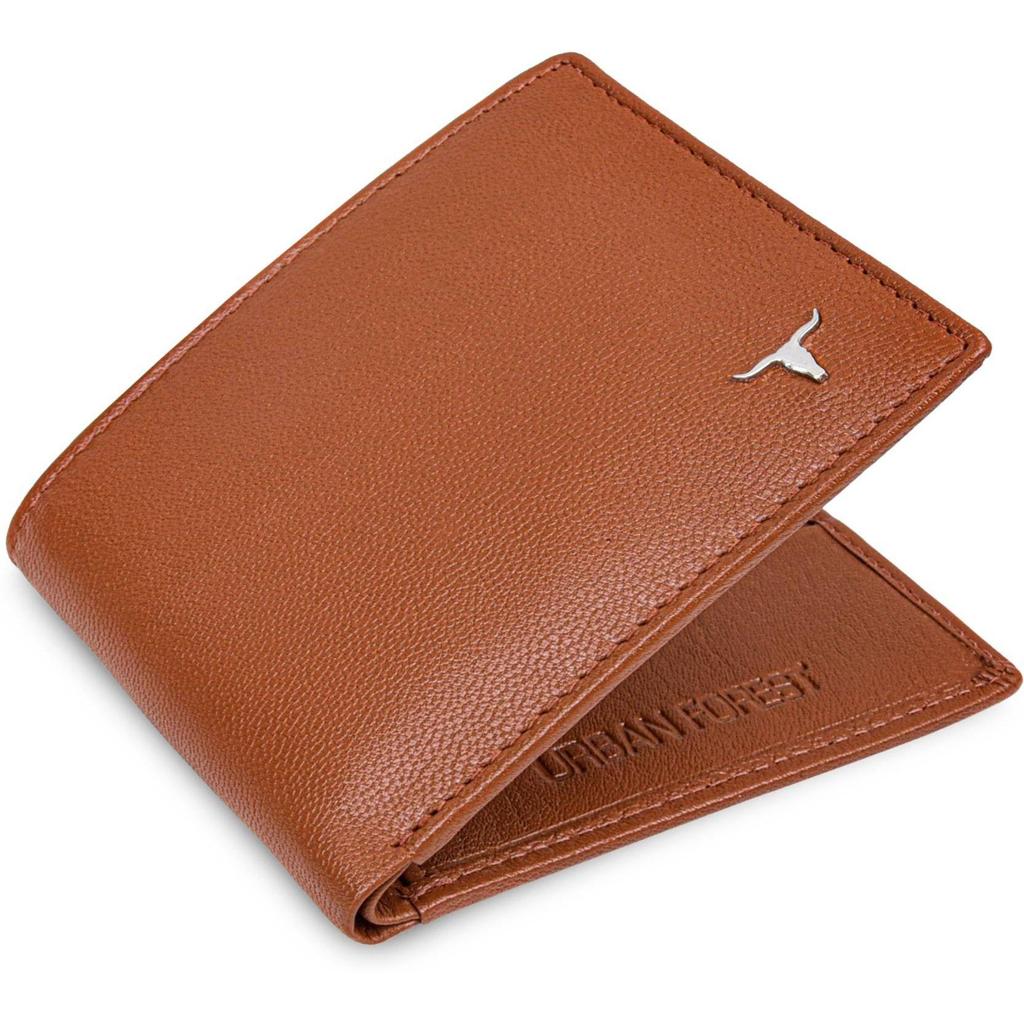 Billetera de Hombre Casual, Formal de Cuero Genuino - Tamaño Regular  (8 ranuras para tarjetas)