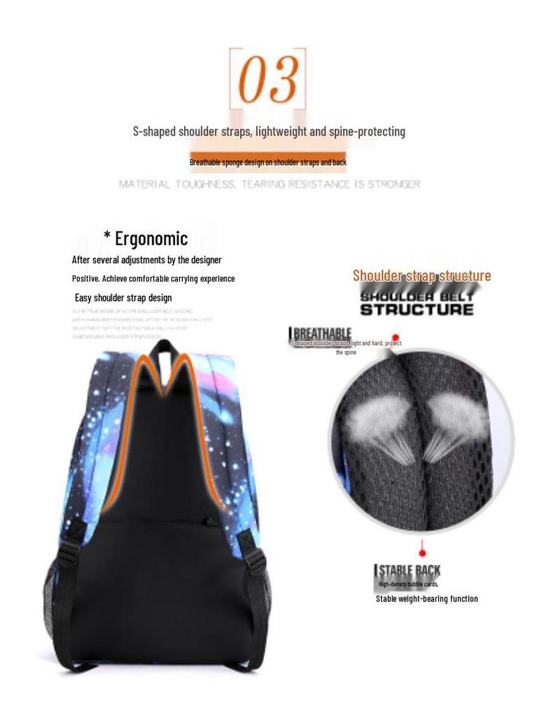 K-POP Demon Hunter Girl Group Children's Backpack, Pencil Case, and Shoulder Bag Set for Middle School Students